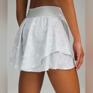 Lululemon Court Rival High-Rise SkirtTerrazzo Marble Silver Ice Multi Size 0